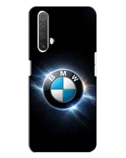 Чехол для Realme X3 с картинкой «BMW — неоновое сияние»