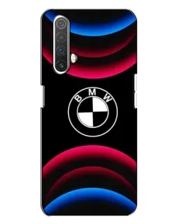 Чохол для Realme X3 з картинкою «Логотип BMW та неонові дуги»