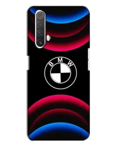 Чохол для Realme X3 з картинкою «Логотип BMW та неонові дуги»