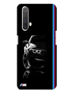Чохол для Realme X3 з картинкою «Силует BMW в темряві»