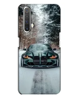 Чохол для Realme X3 з картинкою «BMW у зимовому лісі»