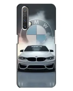 Чехол для Realme X3 с картинкой «BMW в белом дыму»