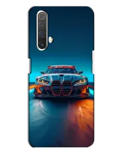 Чехол для Realme X3 с картинкой «BMW — огни неона»