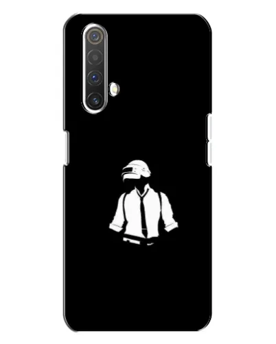 Чехол для Realme X3 с картинкой «PUBG — белый шлем»