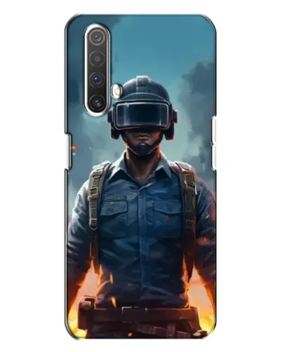 Чехол для Realme X3 с картинкой «PUBG — реалистичный герой»