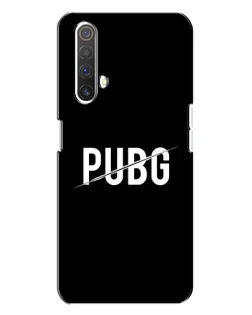 Чехол для Realme X3 с картинкой «PUBG — белый логотип»