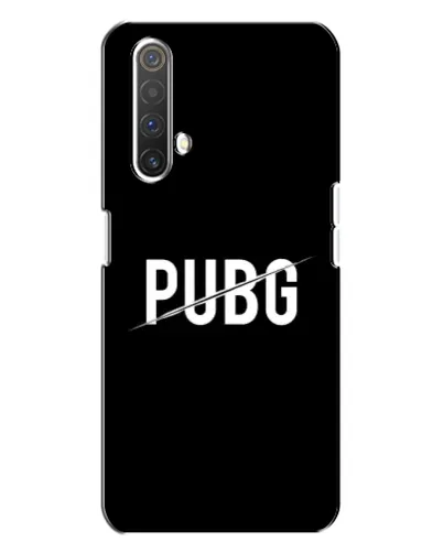 Чехол для Realme X3 с картинкой «PUBG — белый логотип»