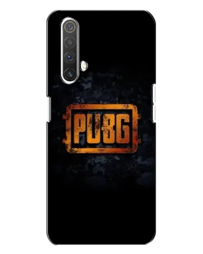 Чехол для Realme X3 с картинкой «PUBG — золотой логотип»