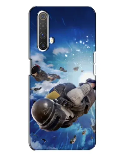 Чехол для Realme X3 с картинкой «Десант PUBG — прыжок»