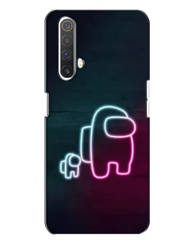 Чехол для Realme X3 с картинкой «Among Us неон-арт» Чехол для Realme X3 с картинкой «Among Us неон-арт»