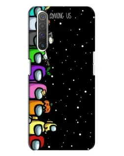 Чехол для Realme X3 с картинкой «Команда Among Us»