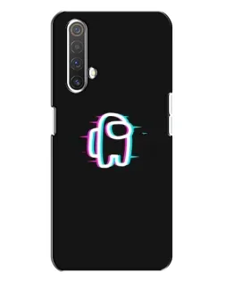 Чехол для Realme X3 с картинкой «Among Us неон»