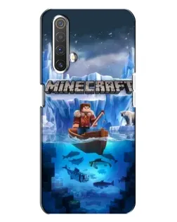 Чехол для Realme X3 с картинкой «Minecraft ледяной мир»