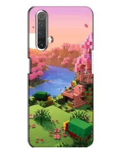 Чехол для Realme X3 с картинкой «Розовое дерево Minecraft»