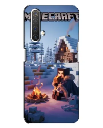 Чехол для Realme X3 с картинкой «Зимний Minecraft» Чехол для Realme X3 с картинкой «Зимний Minecraft»
