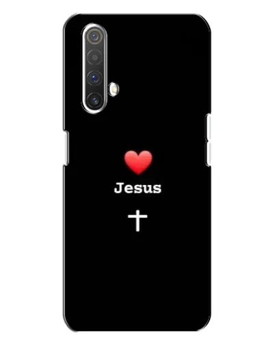 Чехол для Realme X3 с картинкой «Сердце - Jesus»