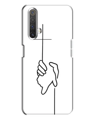Чехол для Realme X3 с картинкой «Рука держит»
