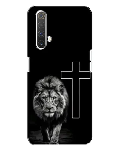 Чехол для Realme X3 с картинкой «Лев и Крест»