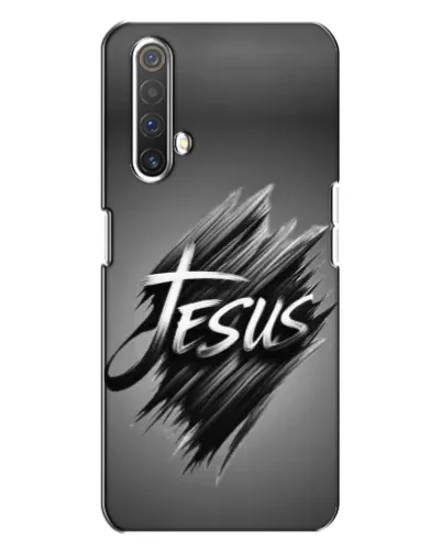 Чехол для Realme X3 с картинкой «Надпись Jesus Graffiti»