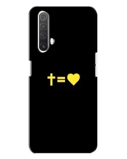 Чехол для Realme X3 с картинкой «Сердце и Крест»