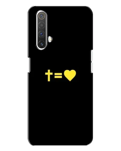 Чехол для Realme X3 с картинкой «Сердце и Крест»