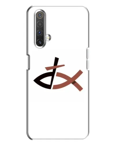 Чехол для Realme X3 с картинкой «Рыба и крест»