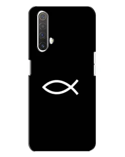 Чехол для Realme X3 с картинкой «Символ рыбы Jesus»