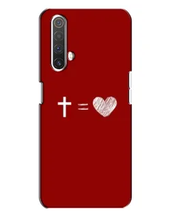 Чехол для Realme X3 с картинкой «Уравнение любви»