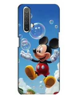 Чехол для Realme X3 с картинкой «Mickey и мыльные пузыри»