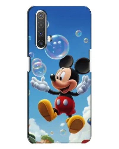 Чехол для Realme X3 с картинкой «Mickey и мыльные пузыри»