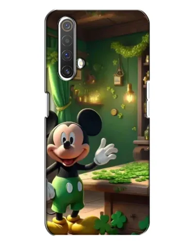 Чехол для Realme X3 с картинкой «Микки в мастерской»