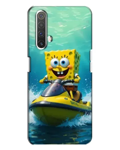 Чехол для Realme X3 с картинкой «Спанч Боб на гидроцикле» Чехол для Realme X3 с картинкой «Спанч Боб на гидроцикле»