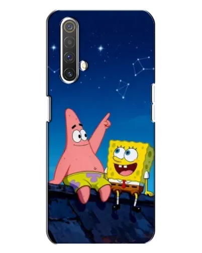 Чехол для Realme X3 с картинкой «Губка Боб и Патрик ночью» Чехол для Realme X3 с картинкой «Губка Боб и Патрик ночью»