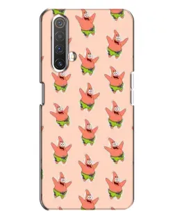 Чехол для Realme X3 с картинкой «Патрик Стар паттерн»