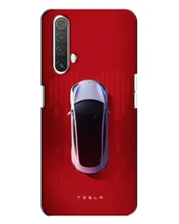 Чехол для Realme X3 с картинкой «Tesla Top View»