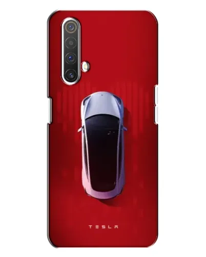 Чехол для Realme X3 с картинкой «Tesla Top View»
