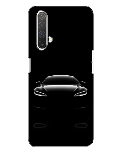 Чехол для Realme X3 с картинкой «Силуэт Tesla Night»