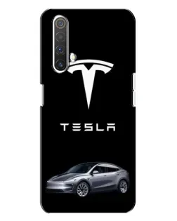 Чехол для Realme X3 с картинкой «Tesla Model Y»
