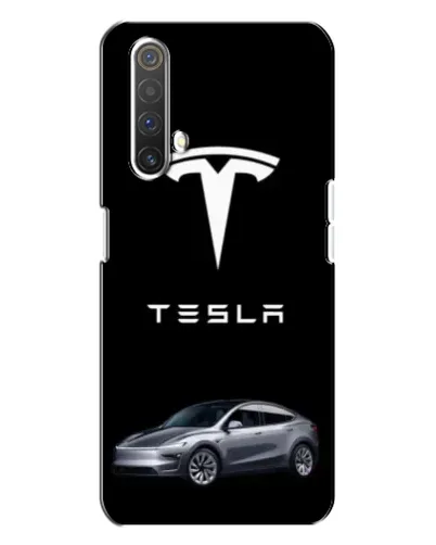 Чехол для Realme X3 с картинкой «Tesla Model Y»