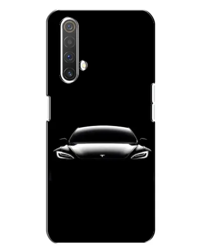 Чехол для Realme X3 с картинкой «Фары Tesla Night»