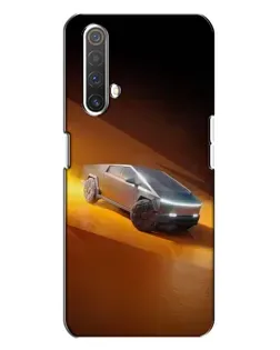 Чехол для Realme X3 с картинкой «Cybertruck в пустыне»