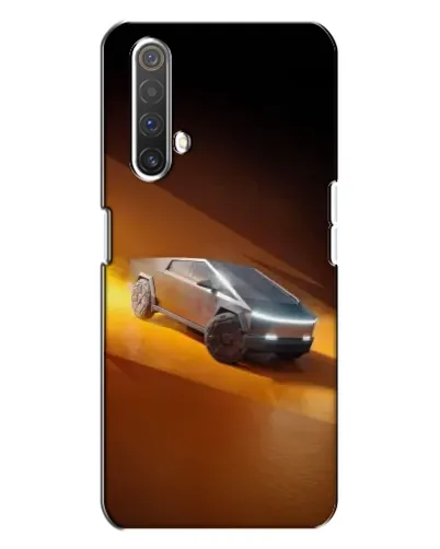 Чехол для Realme X3 с картинкой «Cybertruck в пустыне»