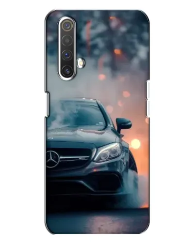 Чехол для Realme X3 с картинкой «Mercedes — ночной город»
