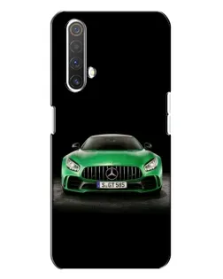 Чехол для Realme X3 с картинкой «Mercedes — неоновый лого»
