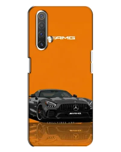 Чехол для Realme X3 с картинкой «Оранжевый Mercedes AMG»