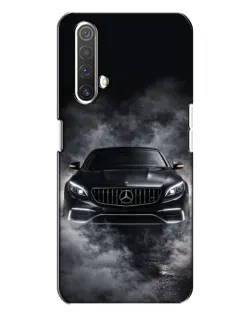Чехол для Realme X3 с картинкой «Mercedes в дыму»