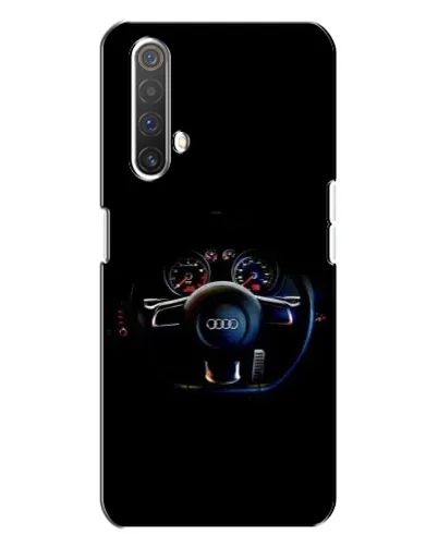 Чехол для Realme X3 с картинкой «Салон Audi — руль»