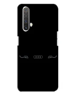 Чехол для Realme X3 с картинкой «Audi — световой подпись»