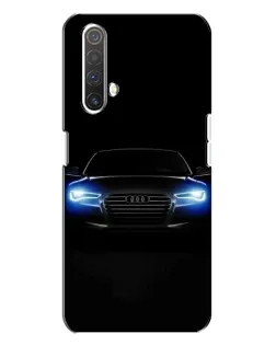 Чехол для Realme X3 с картинкой «Audi в неоне»