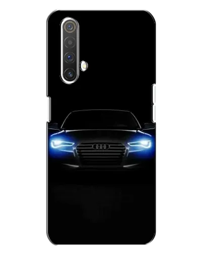 Чехол для Realme X3 с картинкой «Audi в неоне»